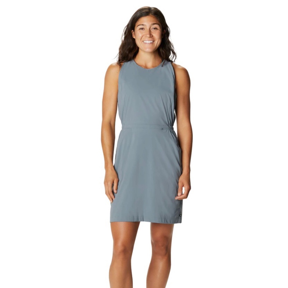 NWT Mountain Hardwear Dynama Tank dress in grey. Size large.